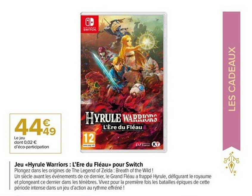 jeu «hyrule warriors : l'ère du fléau» pou switch