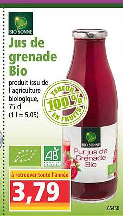 jus de grenade bio bio sonne