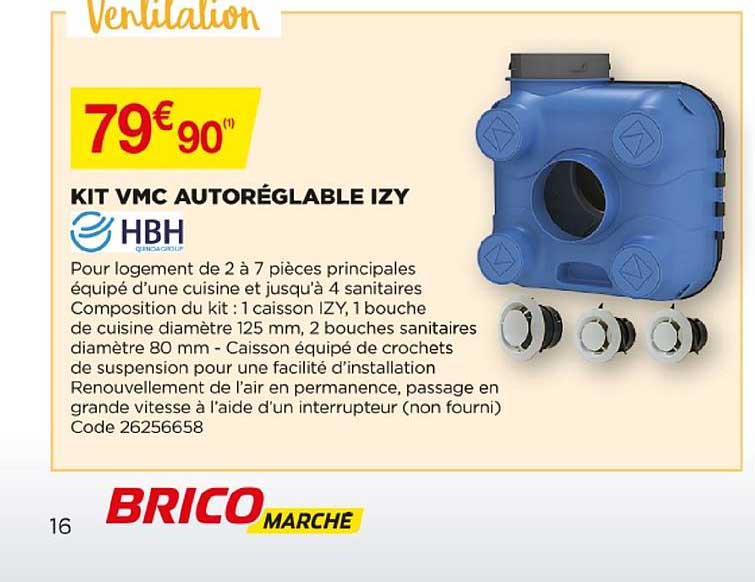 kit vmc autoréglable izy hbh