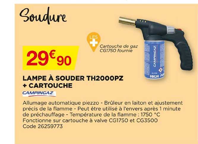 lampe à souder th2000pz + cartouche