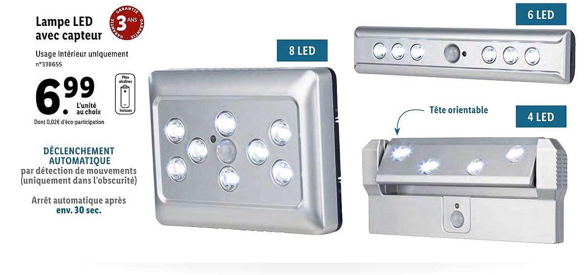 lampe led avec capteur