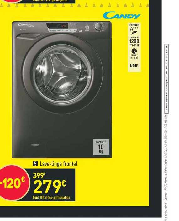 lave-linge frontal candy