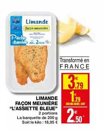 limande façon meunière "l'assiette bleue"