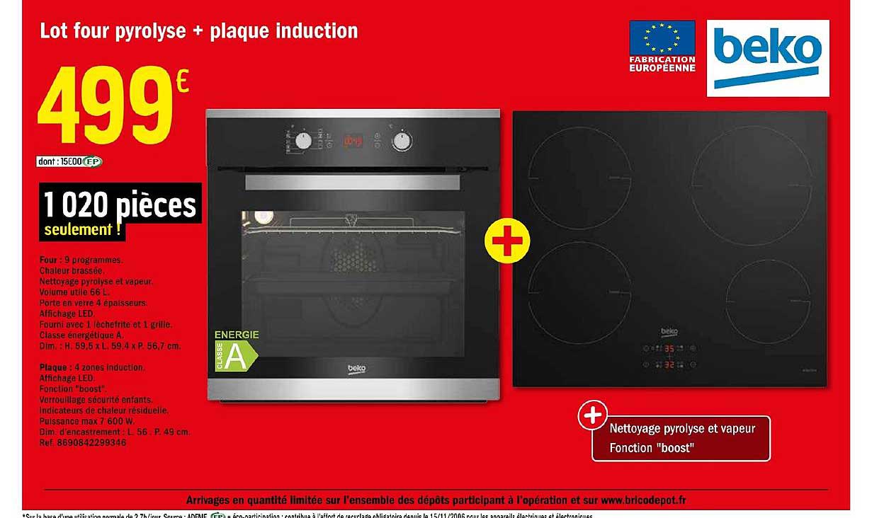 Lot Four Pyrolyse + Plaque Induction Beko