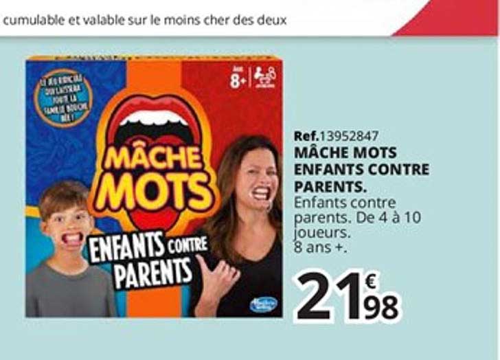 mâche mots enfants contre parents