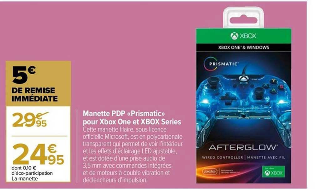 manette pdp «prismatic» pour xbox one et xbox series