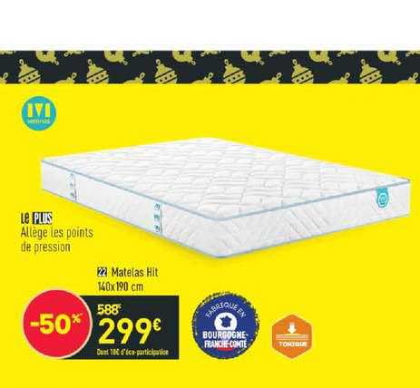 matelas hit 140 x 190 cm