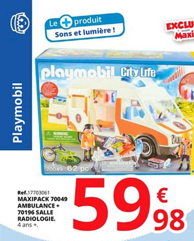 maxipack 70049 ambulance + 70196 salle radiologie