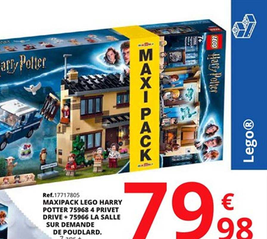 maxipack lego harry potter 75968 4 privet drive + 75966 la salle sur demande de poudlard