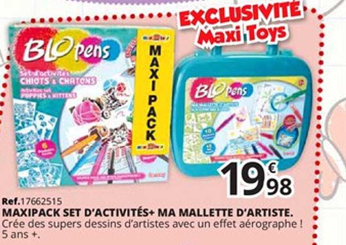 maxipack set d'activités+ ma mallette d'artiste