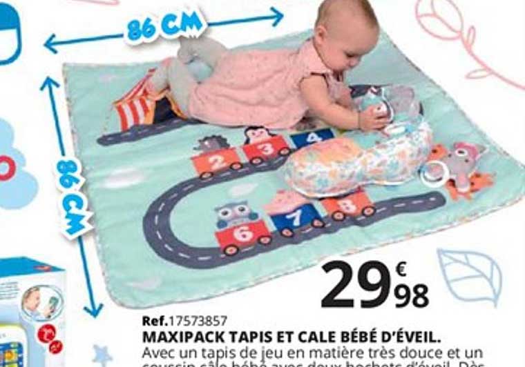 maxipack tapis et cale bébé d'éveil