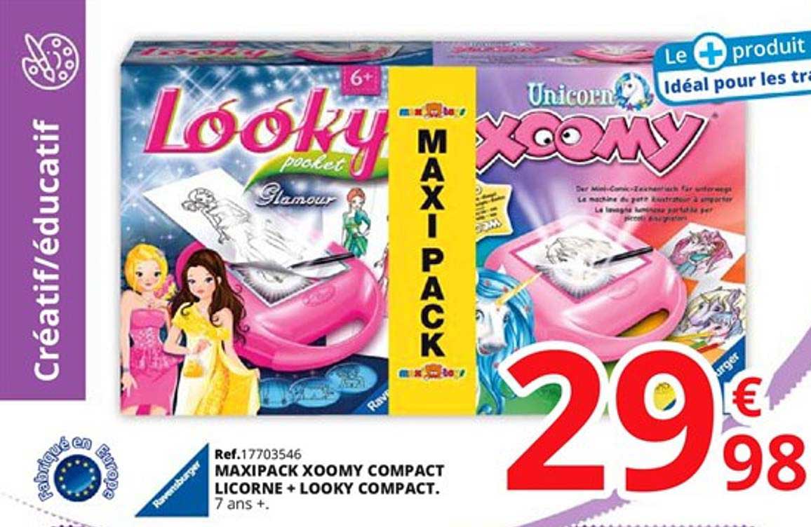maxipack xoomy compact licorne + looky compact