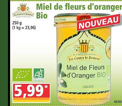 miel de fleurs d'oranger bio