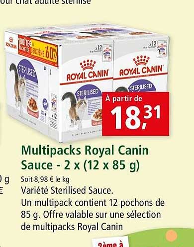 multipacks royal canin sauce - 2 x (12 x 85g)