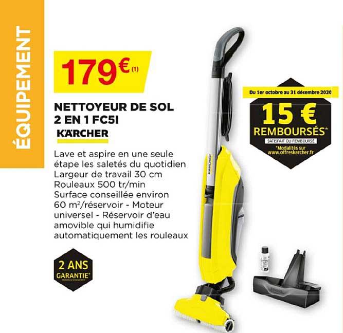 Nettoyeur De Sol 2 En 1 Fc51 Kärcher