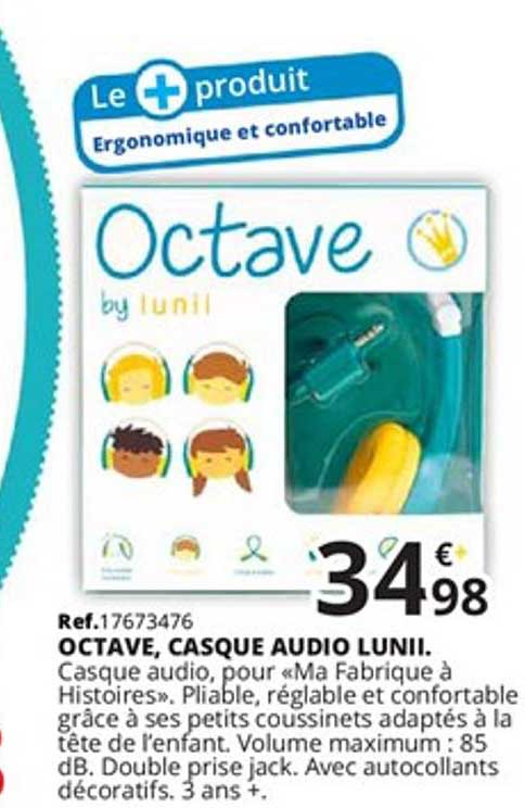 octave, casque audio lunii