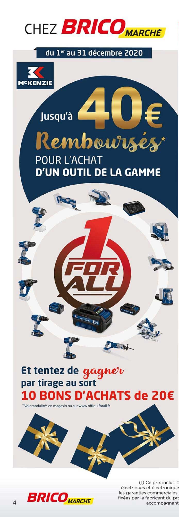 outil de la gamme 1 for all