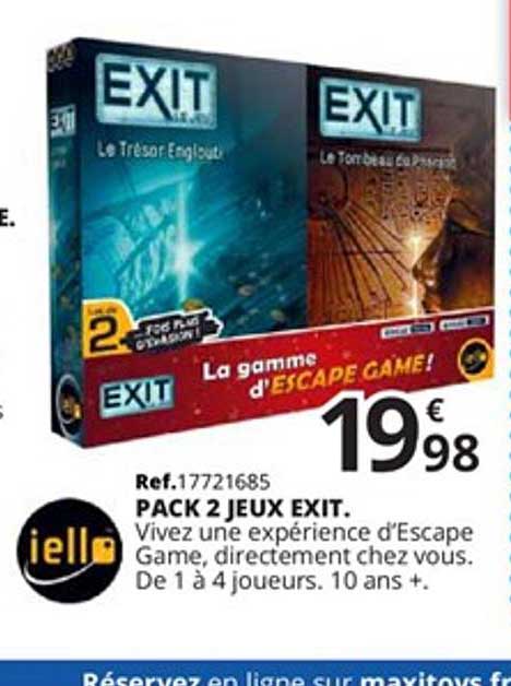 pack 2 jeux exit