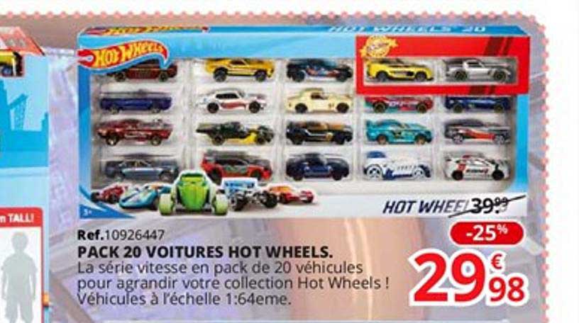 pack 20 voitures hot wheels