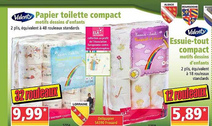 papier toilette compact , essuie-tout compact valenty