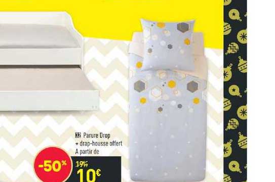 parure drop + drap-housse offert