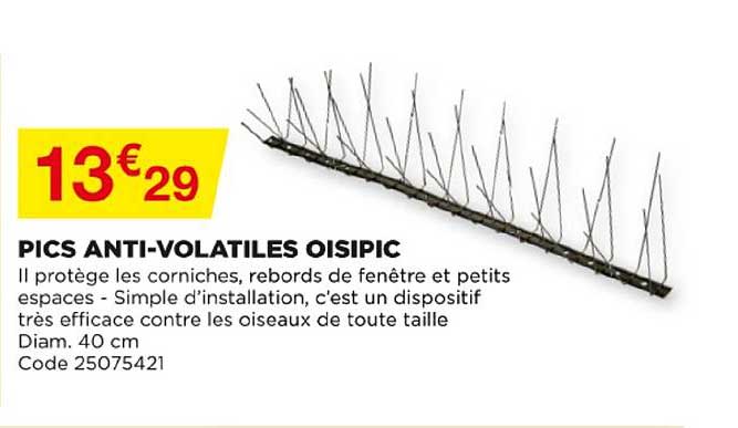 pics anti volatiles oisipic