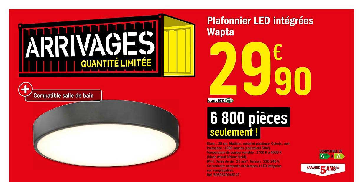Plafonnier Led Intégrées Wapta