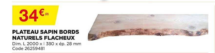 Plateau Sapin Bords Naturels Flacheux