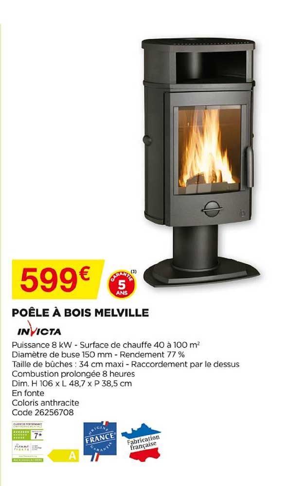 poêle à bois merville