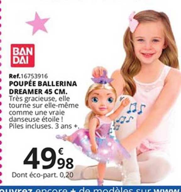 poupée ballerina dreamer 45 cm