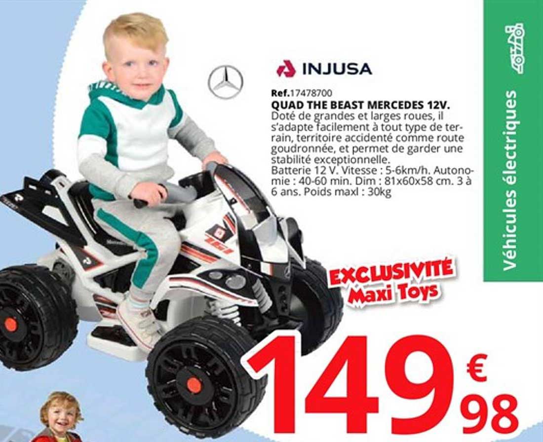 quad the beast mercedes 12v