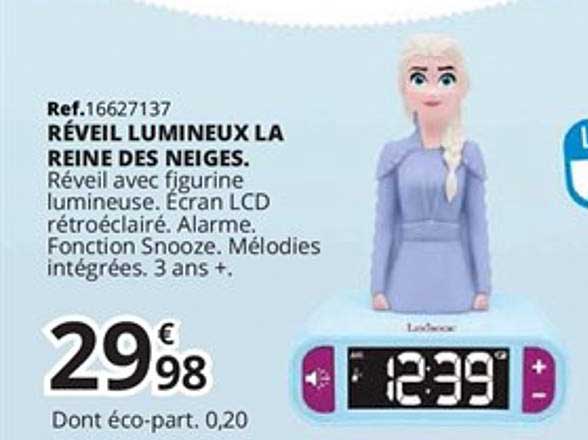 Réveil Lumineux La Reine Des Neiges