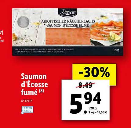 saumon d'écosse fumé