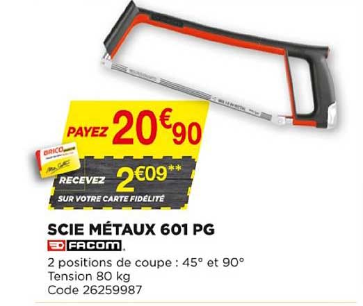 scie métaux 601 pg facom