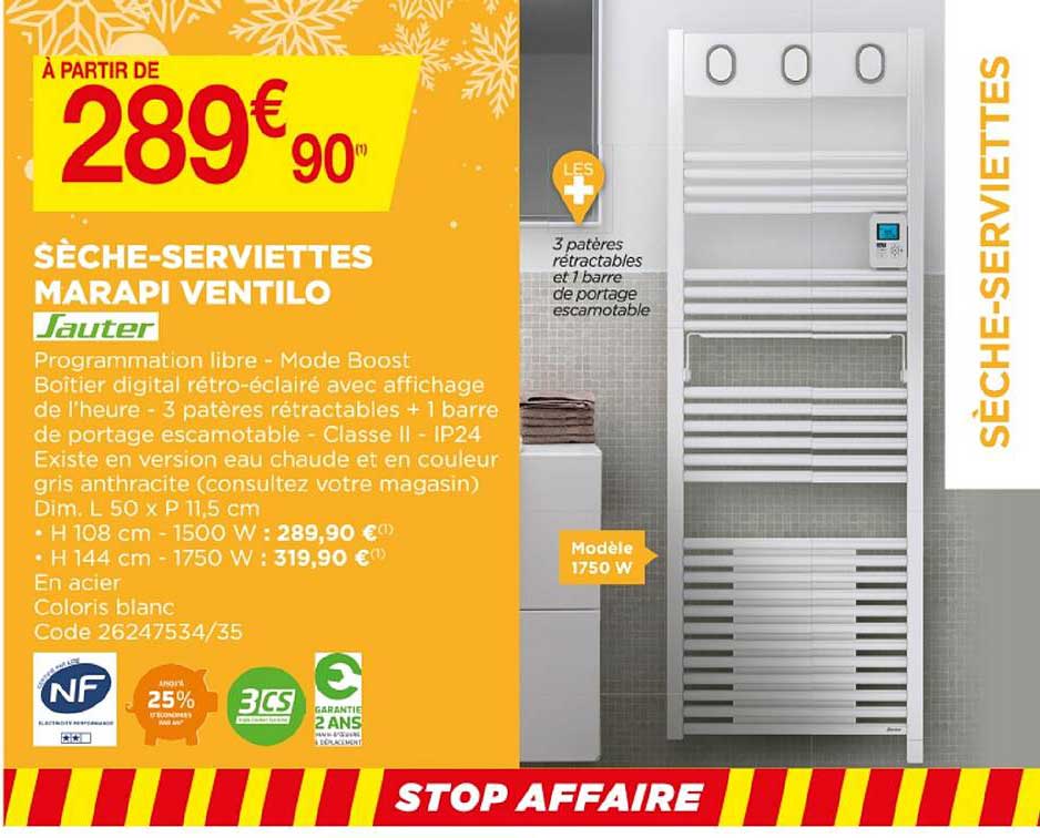 sèche-serviettes marapi ventilo