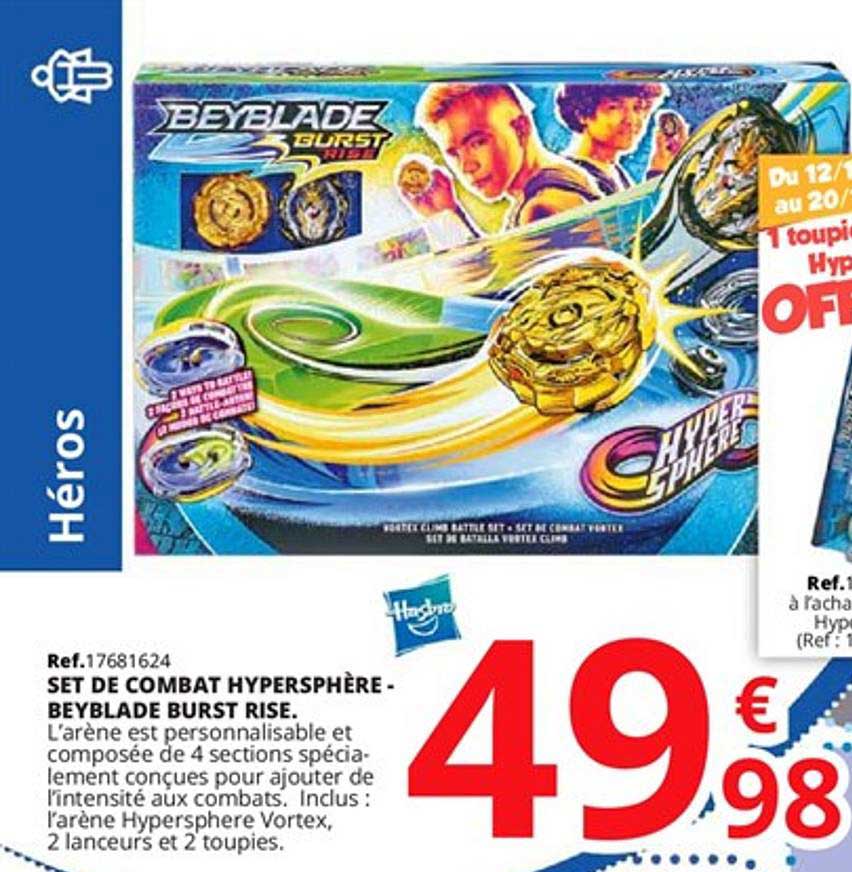 set de combat hypersphère - beyblade burst rise