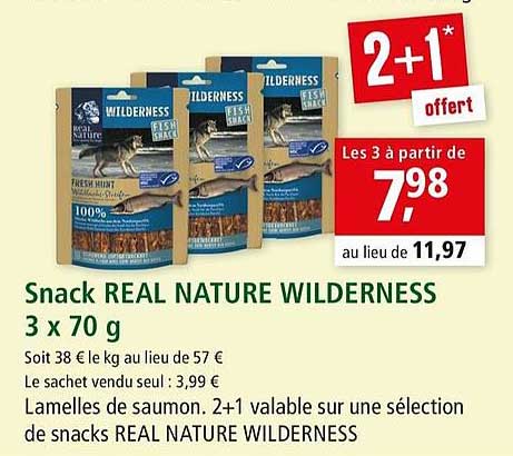 snack real nature wilderness 3 x 70 g