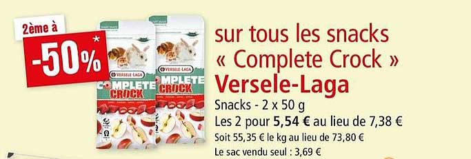 snacks «complete crock» versele laga