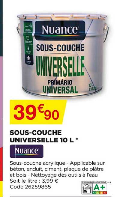 sous-couche universelle 10 l nuance