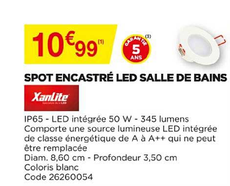 spot encastré led salle de bains