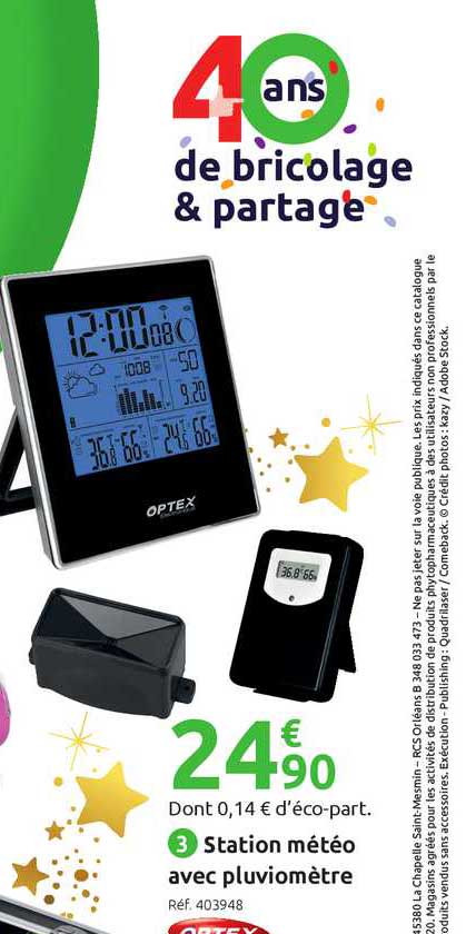 station météo avec pluviomètre