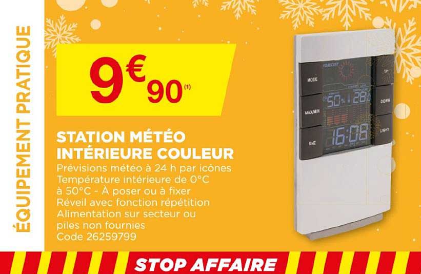 Station Météo Intérieure Couleur