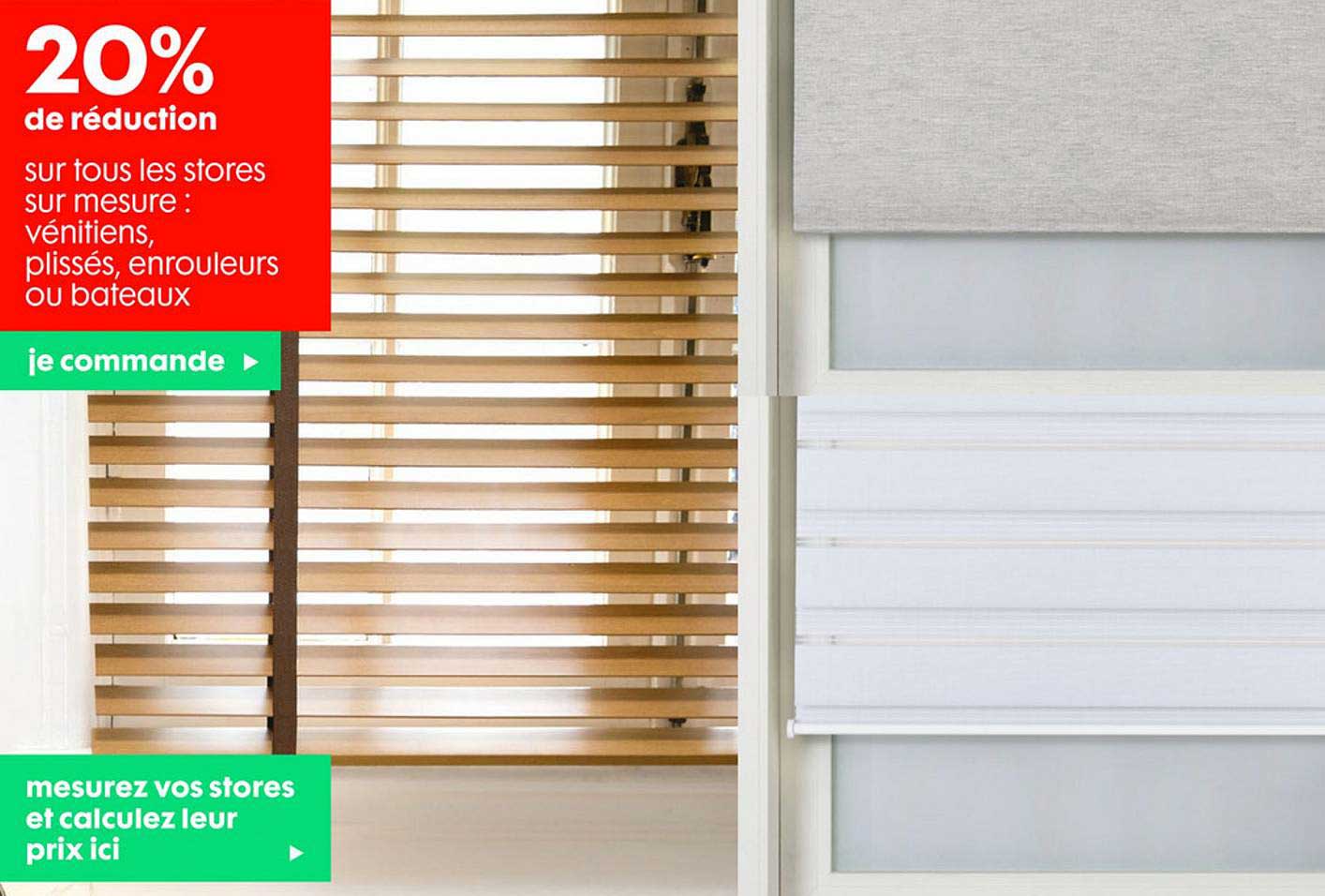stores sur mesure : vénitiens, plissés, enrouleurs ou bateaux