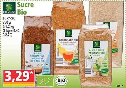 sucre bio bio sonne