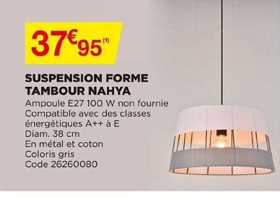 suspension forme tambour nahya
