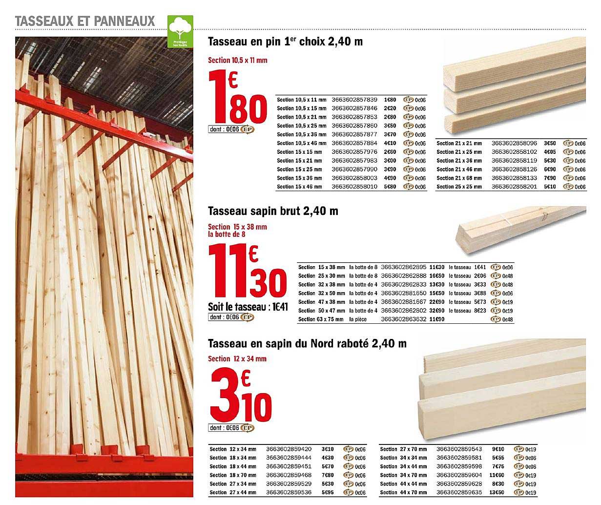 tasseau en pin tasseau en sapin brut tasseau en sapin du nord raboté
