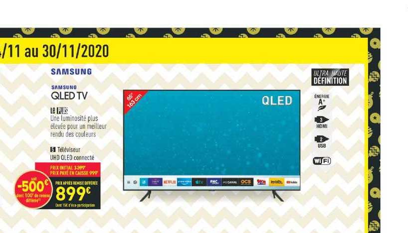 Téléviseur Uhd Qled Connecté Samsung