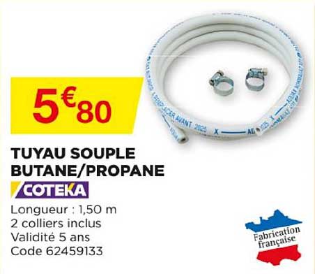 tuyau souple butane - propane