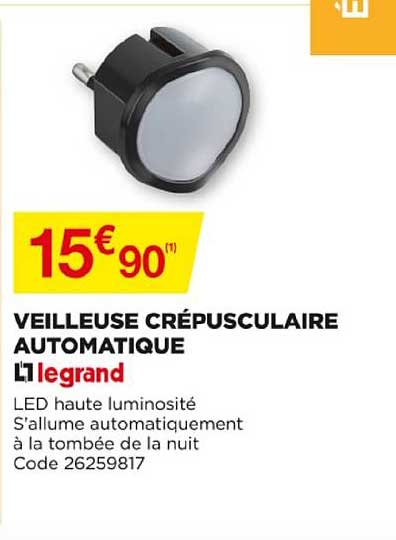 Veilleuse Crépusculaire Automatique Legrand
