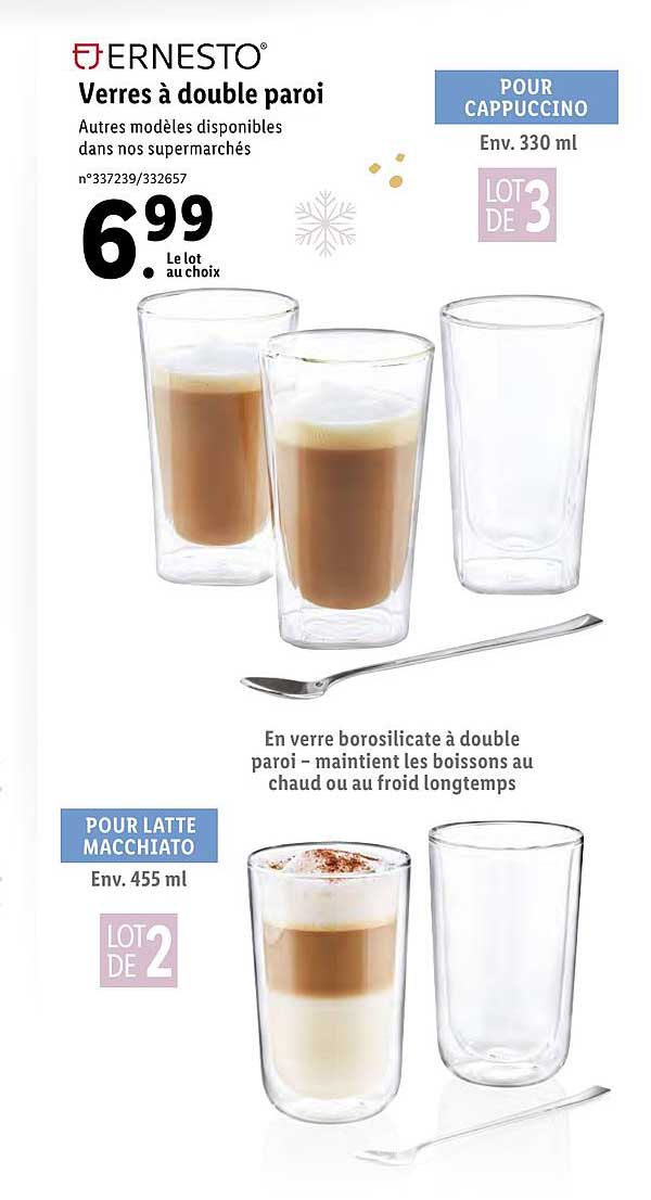 Verres à Double Paroi Ernesto